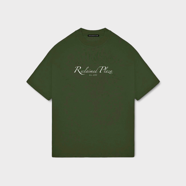 Luxury Logo 3D T-Shirt Military Green