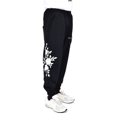 Embroidered Roses Sweatpants